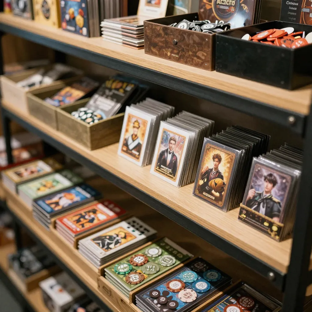 Colección de dados organizados en bandeja