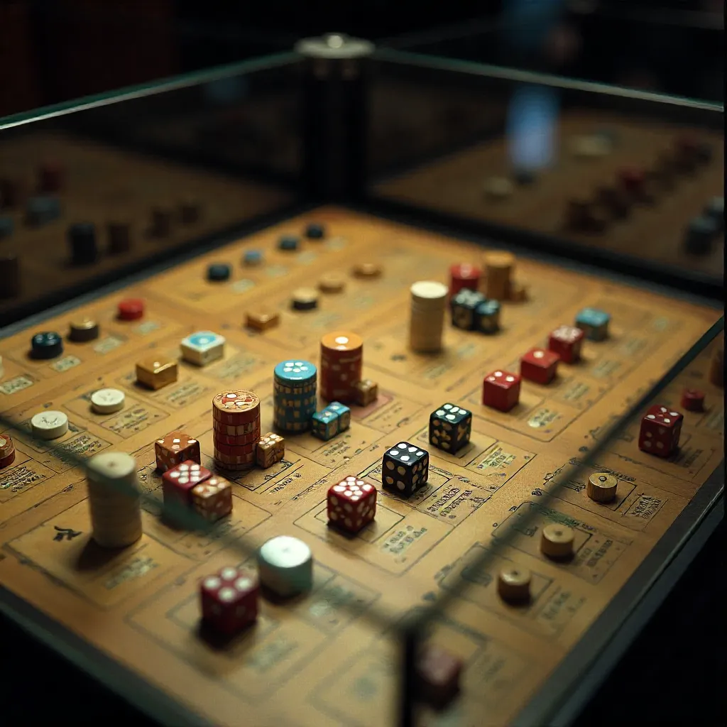 Mesa del director de juego con accesorios