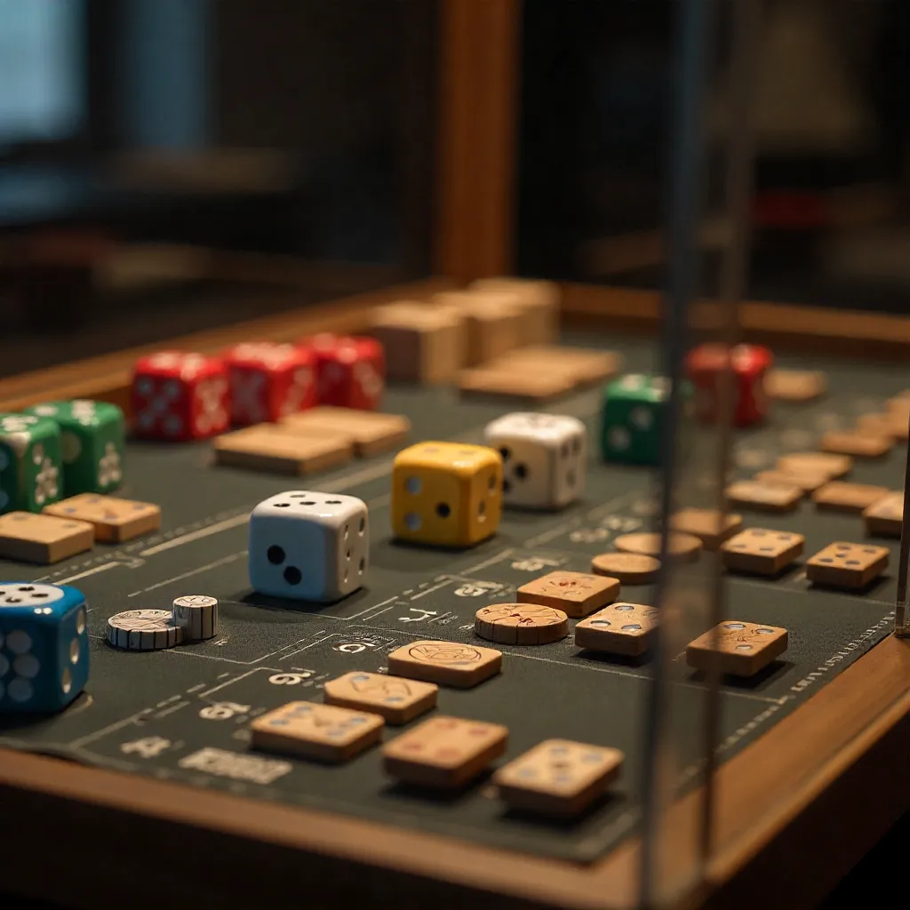 Mesa de juego con organización funcional